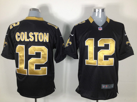 Black Game NFL jerseys New Orleans Saints 12 Marques Colston
